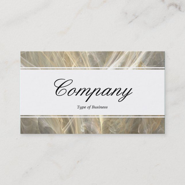 Center Band (edged) - Script - Fractal Flame Business Card (Front)