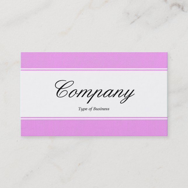 Center Band (edged) - Script - Lilac Painted Canva Business Card (Front)