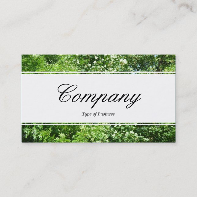 Center Band (edged) - Script - Summer Breeze Business Card (Front)