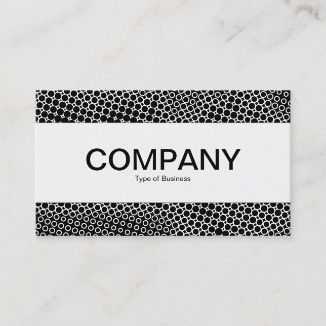 Center Band  - Extreme Half Tone Business Card (Front)