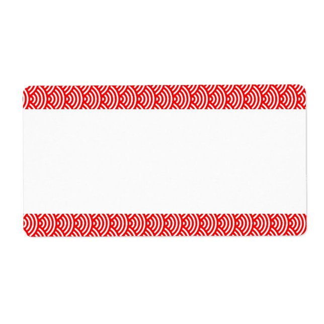 Center Band - Fish Scale Pattern Label (Front)