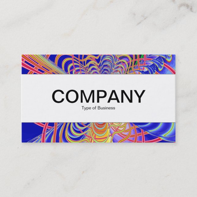 Center Band  - Fractal Abstract 061012d Business Card (Front)