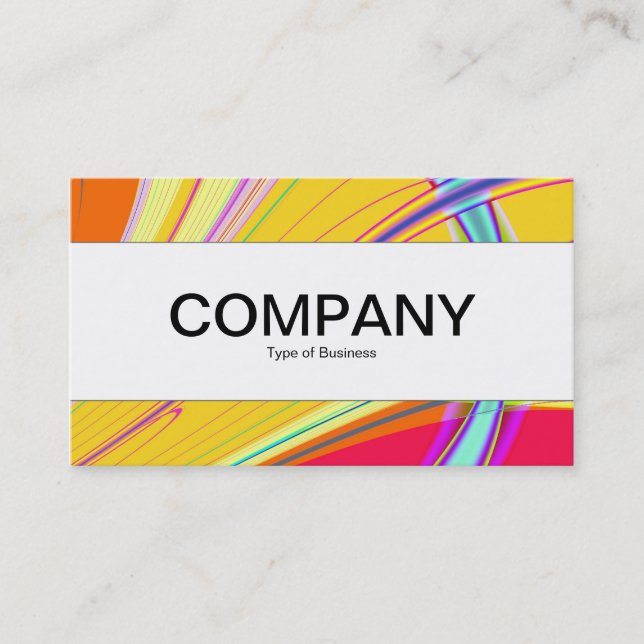 Center Band  - Fractal Abstract 061012e Business Card (Front)