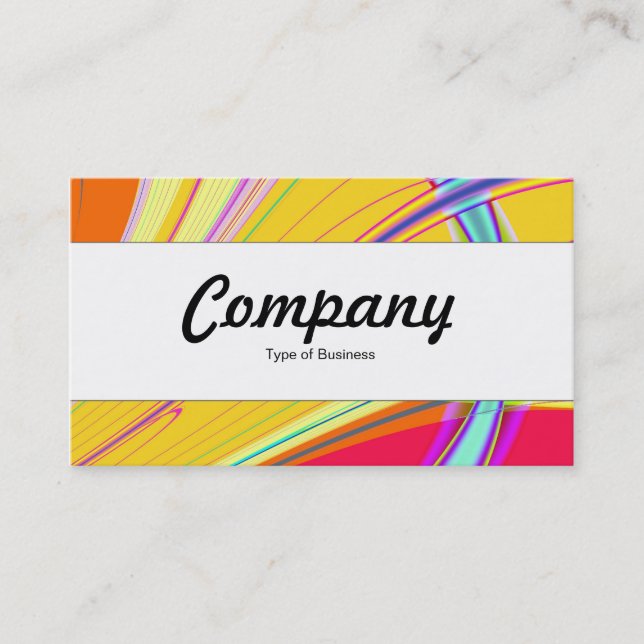 Center Band  - Fractal Abstract 061012e Business Card (Front)