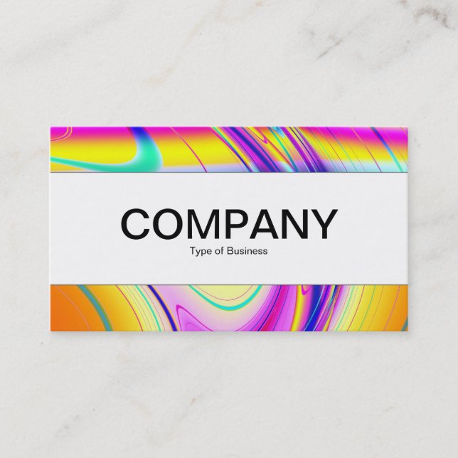 Center Band  - Fractal Abstract 061012f Business Card (Front)