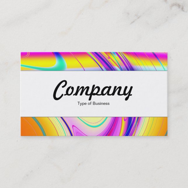 Center Band  - Fractal Abstract 061012f Business Card (Front)