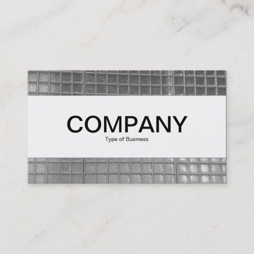 Center Band  _ Glass Wall 01 _ Black and White Business Card