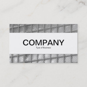 Center Band - Glass Wall 02 - Black and White Business Card