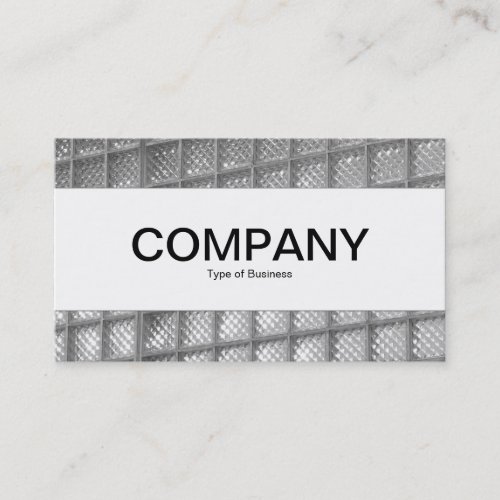 Center Band  _ Glass Wall 02 _ Black and White Business Card