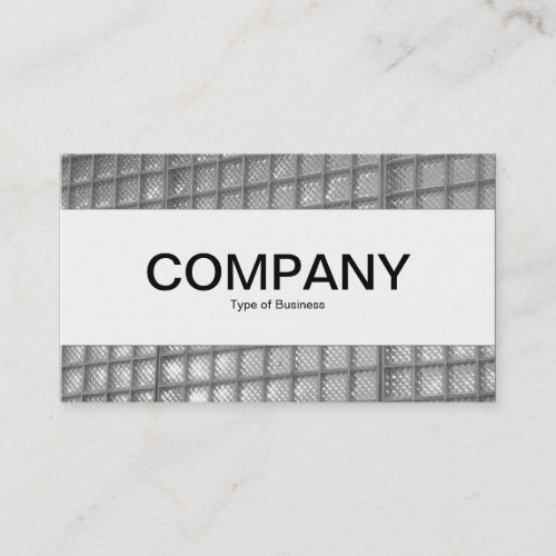 Center Band  _ Glass Wall 03 _ Black and White Business Card