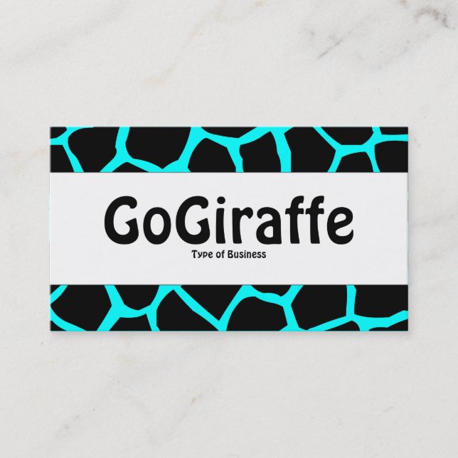 Center Band - GoGiraffe - Cyan Business Card (Front)