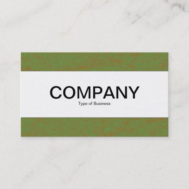 Center Band  - Green Tex Business Card (Front)
