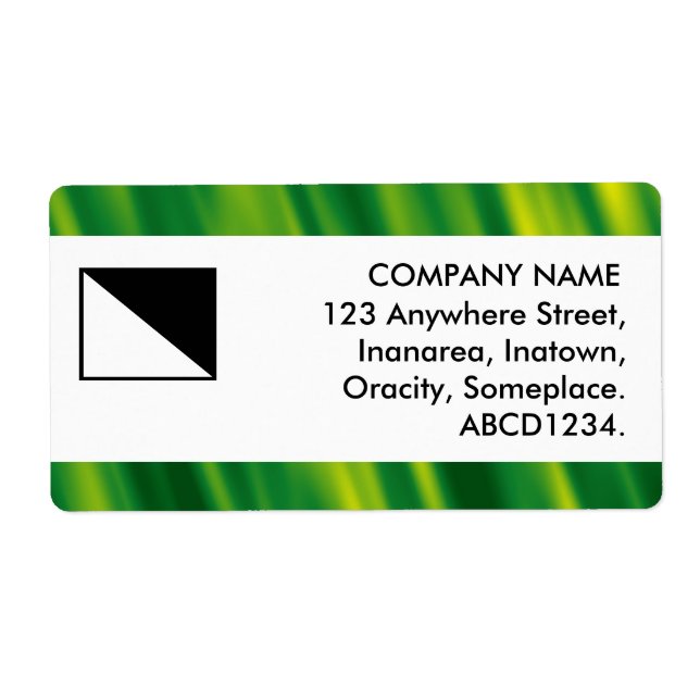 Center Band - Green Waves Label (Front)