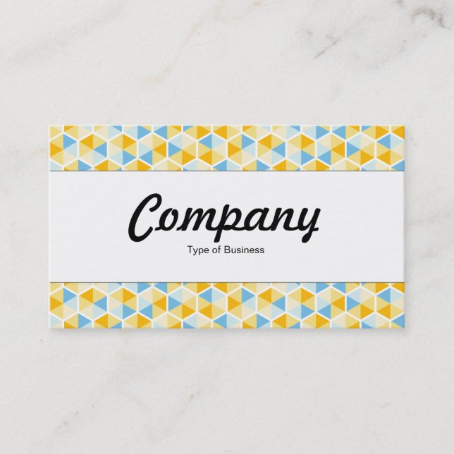 Center Band  - Hexagon Pattern 03 Business Card (Front)