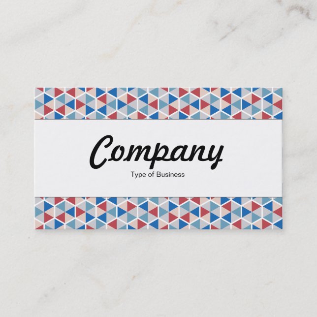 Center Band  - Hexagon Pattern 05 Business Card (Front)