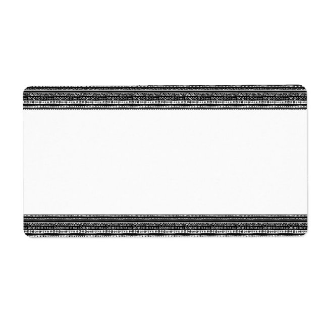 Center Band - Horizontal Stripes II Label (Front)
