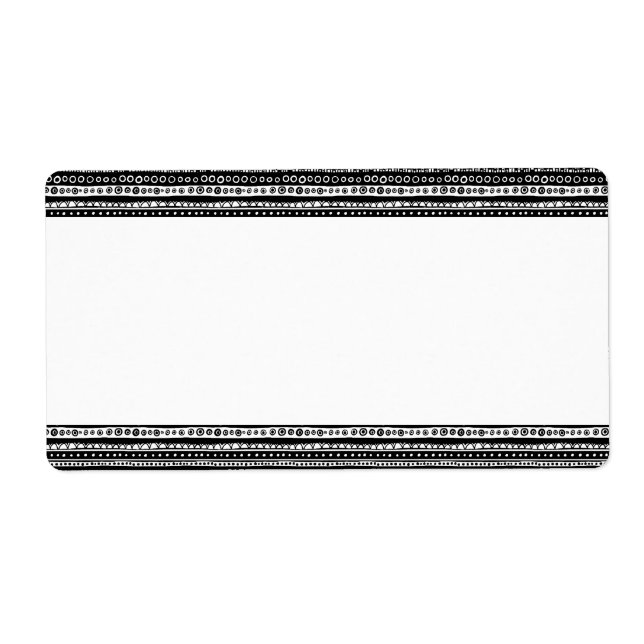 Center Band - Horizontal Stripes Label (Front)