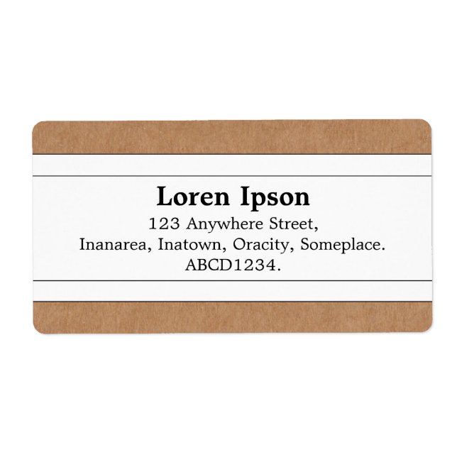 Center Band II - Cardboard Box Label (Front)