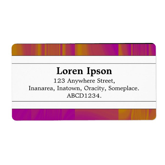 Center Band II - Color Textured Label (Front)