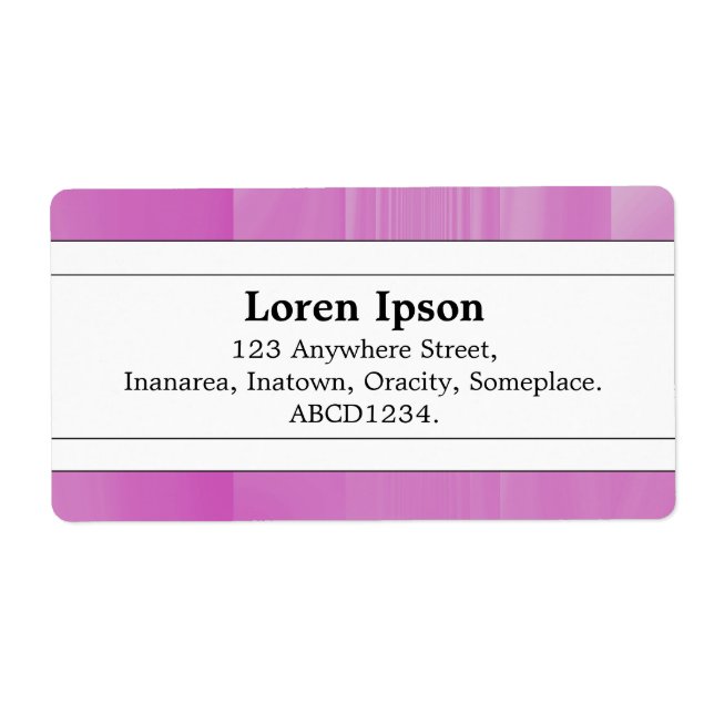 Center Band II - Lilac Glass Label (Front)