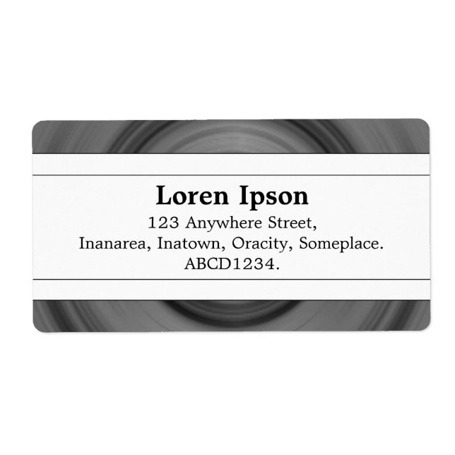 Center Band II - Wheel Label (Front)