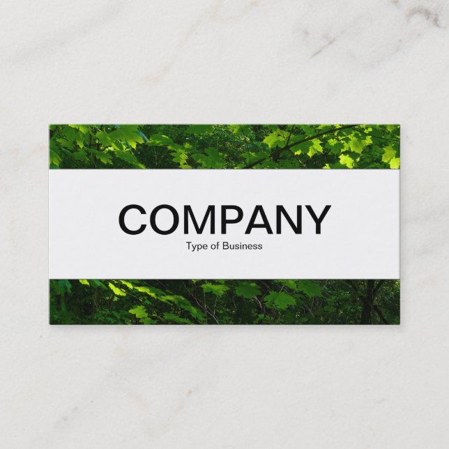 Center Band  - Leaves of Spring Business Card (Front)