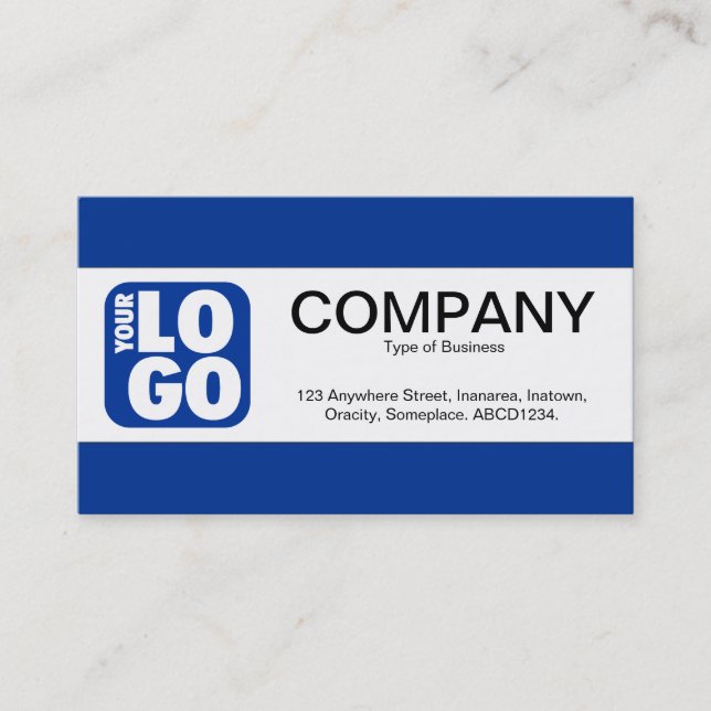 Center Band (Logo) - Blue 013392 Business Card (Front)
