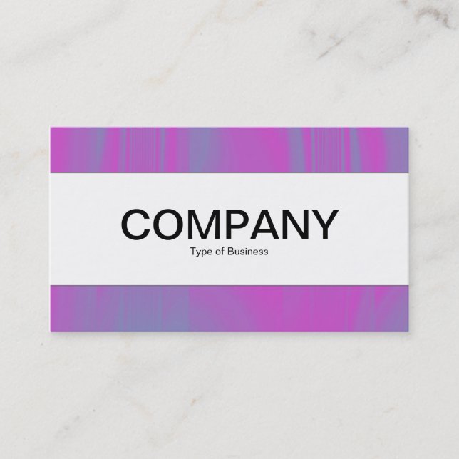 Center Band  - Magenta and Blue Tex Business Card (Front)