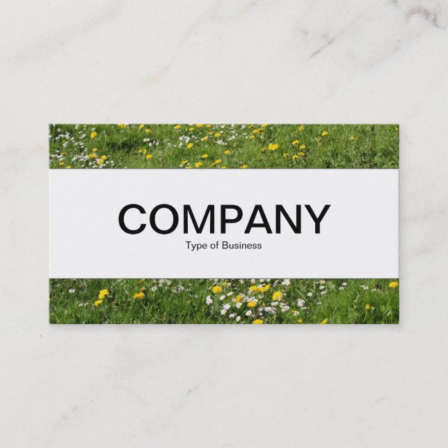 Center Band  - Meadow Flowers Business Card (Front)