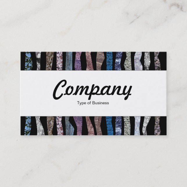Center Band  - Mineral Stripes Business Card (Front)