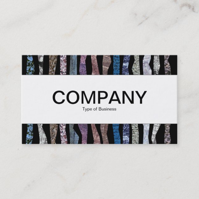 Center Band  - Mineral Stripes Business Card (Front)