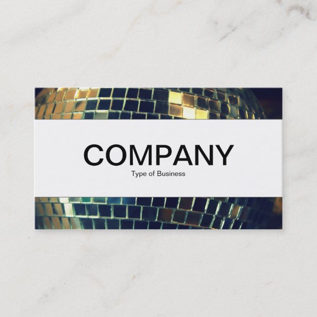Center Band  - Mirror Ball Business Card (Front)