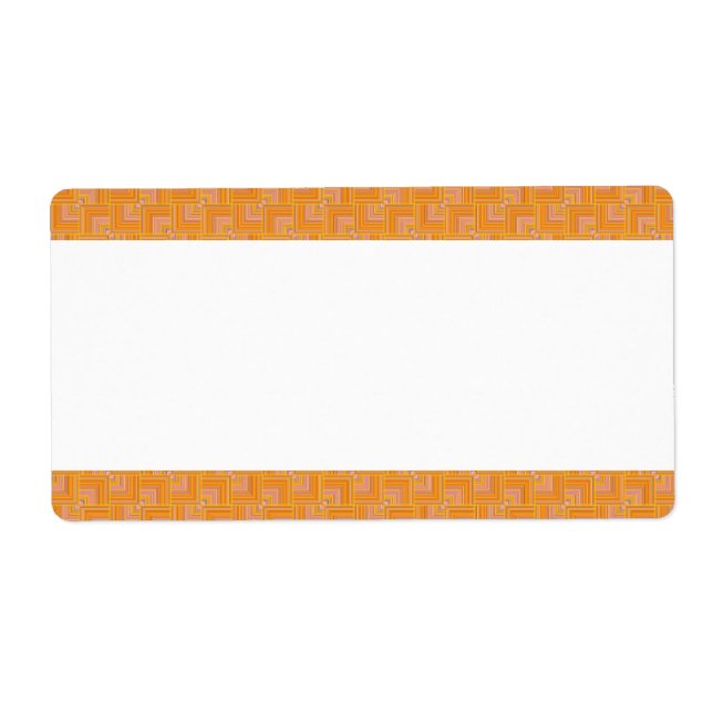 Center Band - Orange Squares Label (Front)