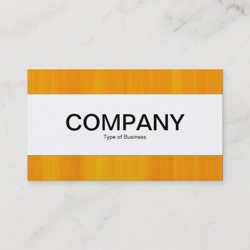 Customizable Center Band  - Painted Orange Business Cards
