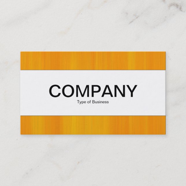 Center Band  - Painted Orange Business Card (Front)