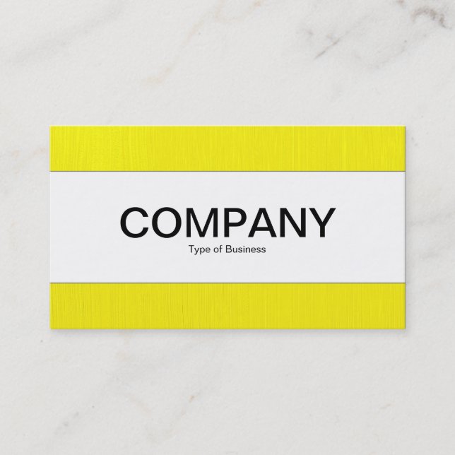 Center Band  - Painted Yellow Business Card (Front)
