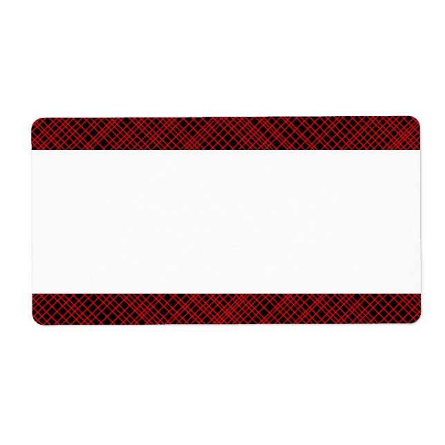 Center Band - Red Lines Label (Front)