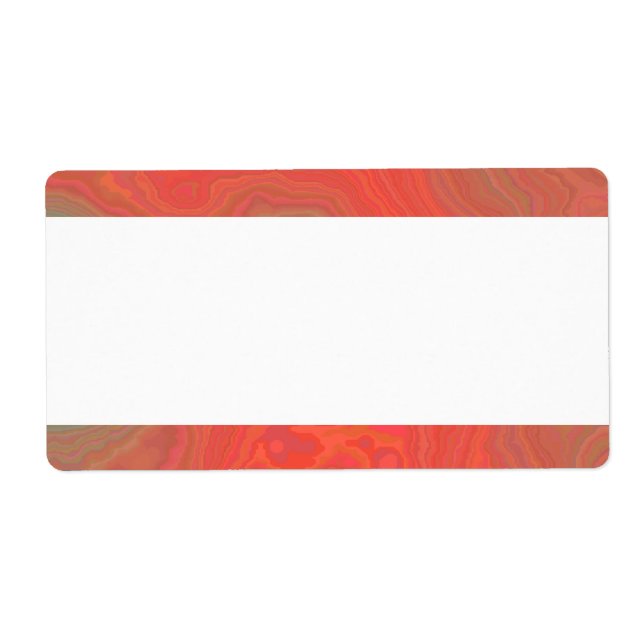 Center Band - Red Marble Label (Front)