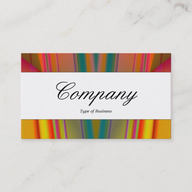 Center Band - Script - Abstract Business Card (Front)