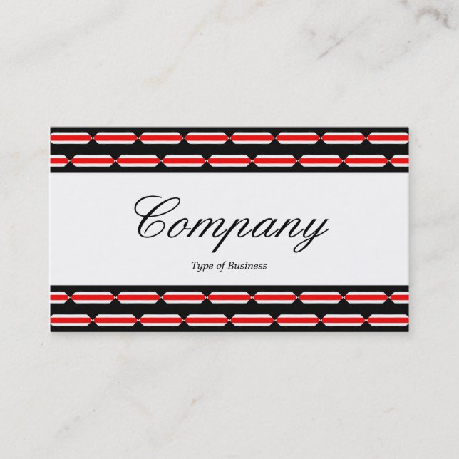 Center Band - Script - Terrazzo Pattern Business Card (Front)