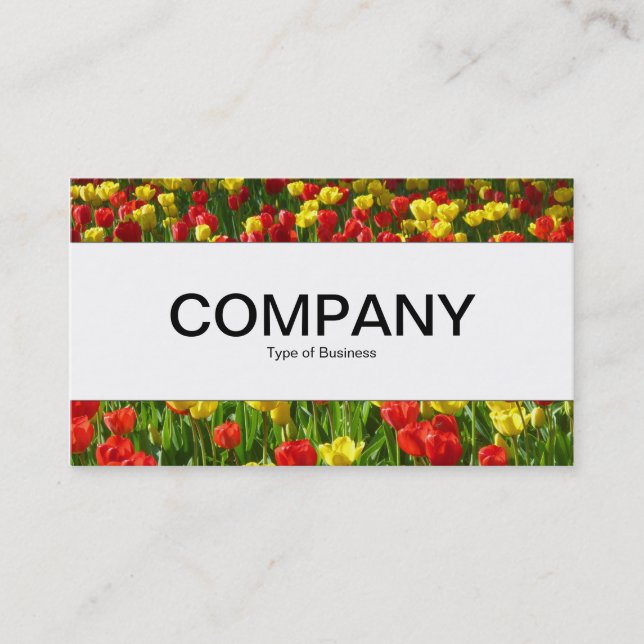 Center Band  - Sea of Tulips III Business Card (Front)