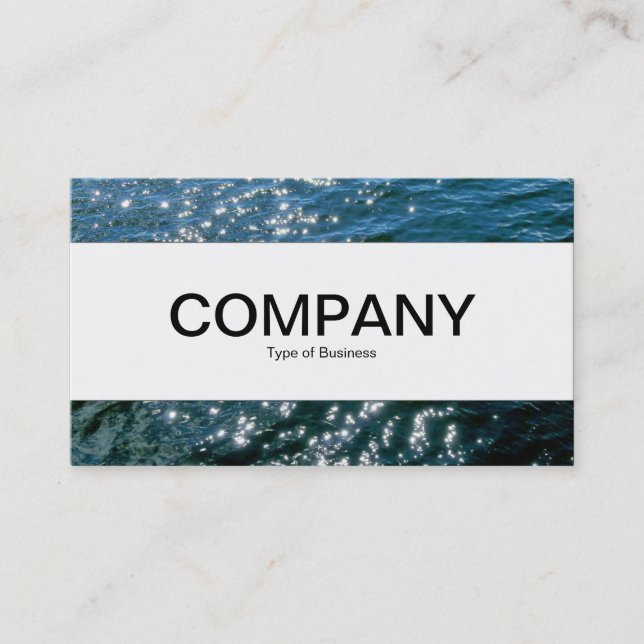 Center Band  - Sparkling Water Business Card (Front)