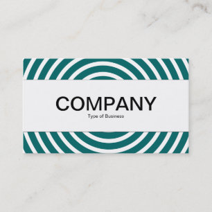 Center Band  - Spiral - Moss Green and White Business Card