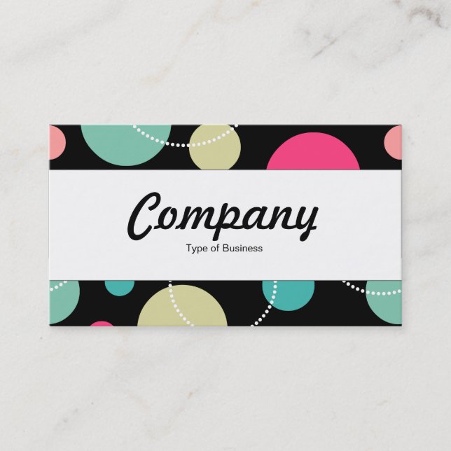 Center Band  - Spots & Circles 150816 Business Card (Front)