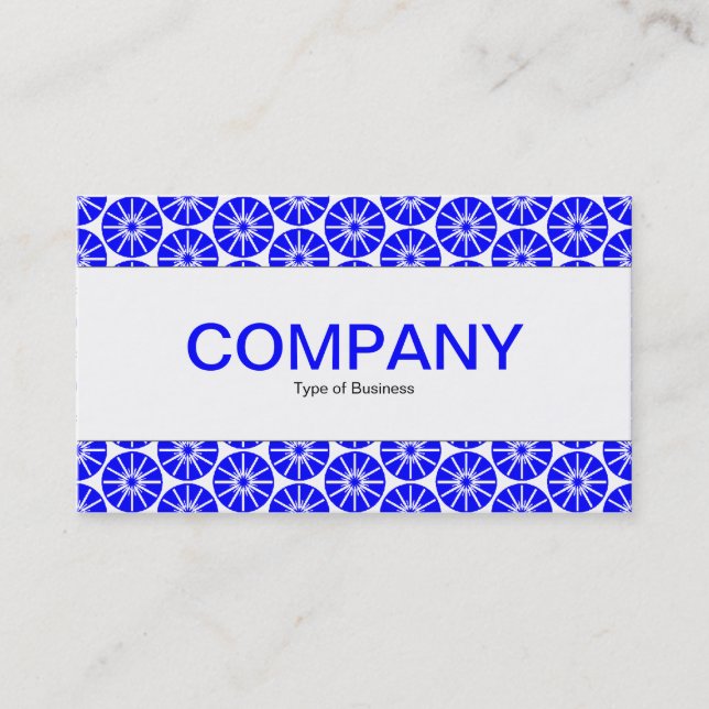 Center Band - Star Wheel - Blue Business Card (Front)