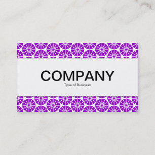 Center Band - Star Wheel - Purple on White Business Card