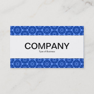 Center Band - Star Wheel - Shades of Blue Business Card