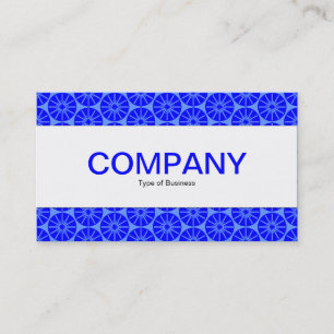 Center Band - Star Wheel - Shades of Blue Business Card