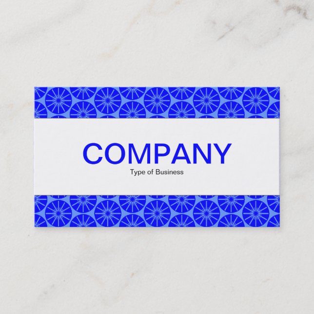 Center Band - Star Wheel - Shades of Blue Business Card (Front)