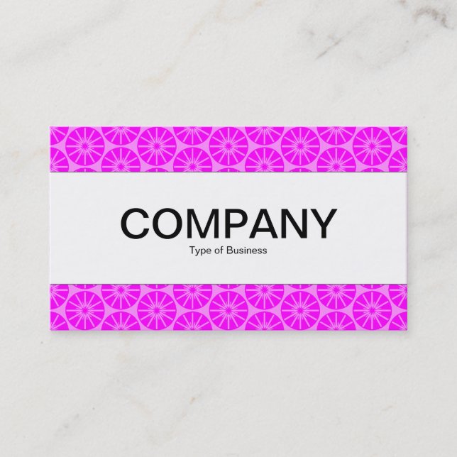 Center Band - Star Wheel - Shades of Magenta Business Card (Front)